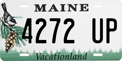 ME license plate 4272UP