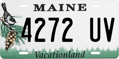 ME license plate 4272UV