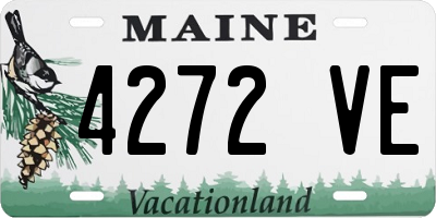 ME license plate 4272VE