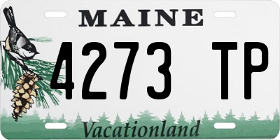 ME license plate 4273TP