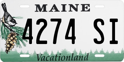 ME license plate 4274SI