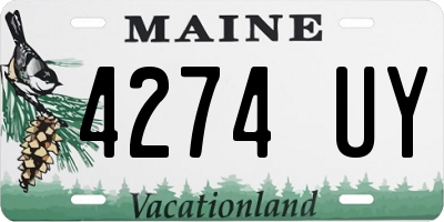 ME license plate 4274UY