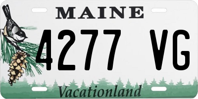ME license plate 4277VG