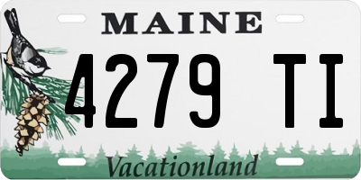 ME license plate 4279TI
