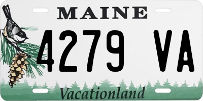 ME license plate 4279VA