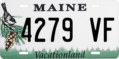 ME license plate 4279VF