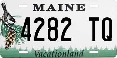 ME license plate 4282TQ