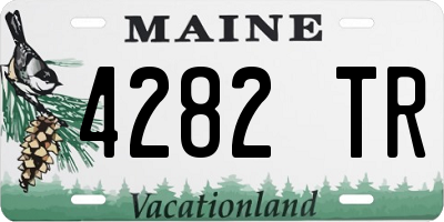 ME license plate 4282TR