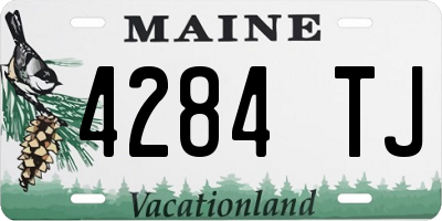 ME license plate 4284TJ