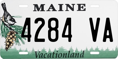 ME license plate 4284VA