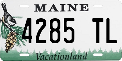 ME license plate 4285TL