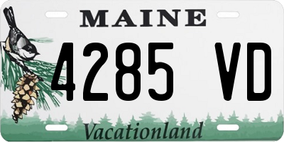 ME license plate 4285VD