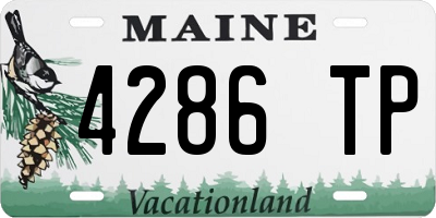ME license plate 4286TP