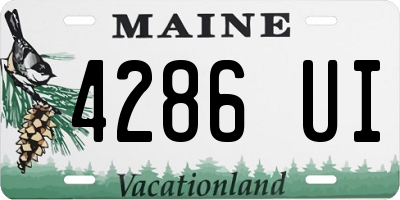 ME license plate 4286UI
