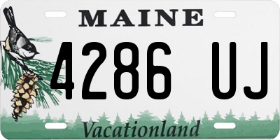 ME license plate 4286UJ