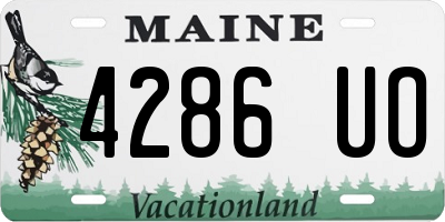 ME license plate 4286UO