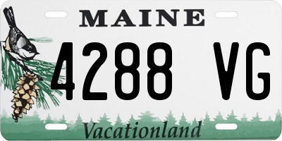 ME license plate 4288VG