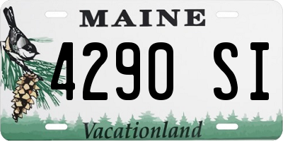 ME license plate 4290SI