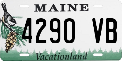 ME license plate 4290VB