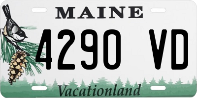 ME license plate 4290VD