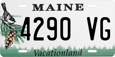 ME license plate 4290VG