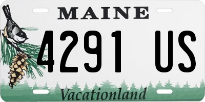 ME license plate 4291US