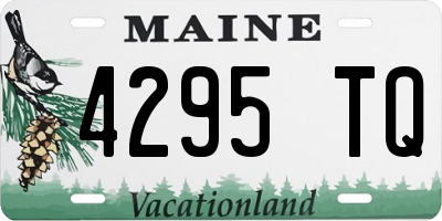 ME license plate 4295TQ