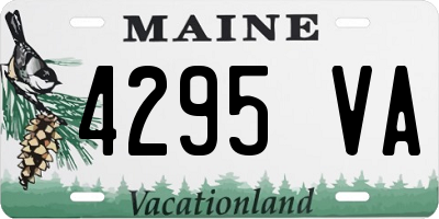 ME license plate 4295VA