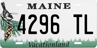 ME license plate 4296TL