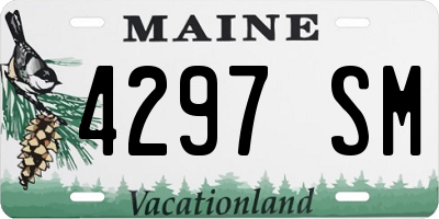 ME license plate 4297SM