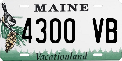 ME license plate 4300VB