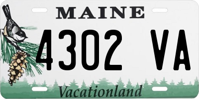 ME license plate 4302VA