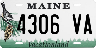 ME license plate 4306VA
