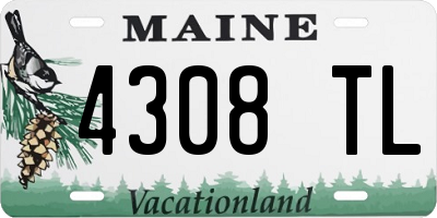 ME license plate 4308TL