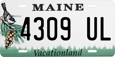 ME license plate 4309UL