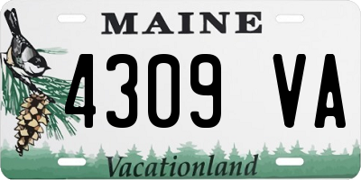 ME license plate 4309VA