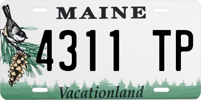 ME license plate 4311TP