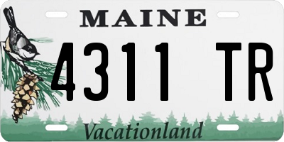 ME license plate 4311TR
