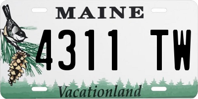 ME license plate 4311TW