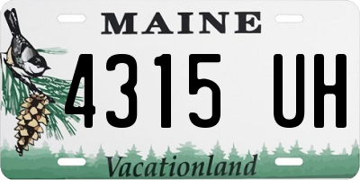 ME license plate 4315UH