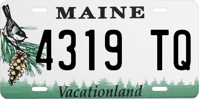 ME license plate 4319TQ