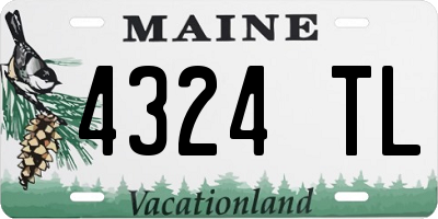 ME license plate 4324TL