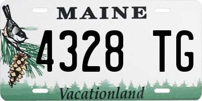 ME license plate 4328TG
