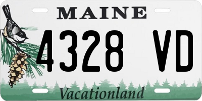 ME license plate 4328VD