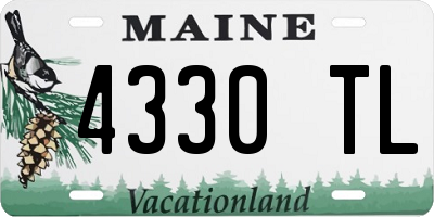 ME license plate 4330TL