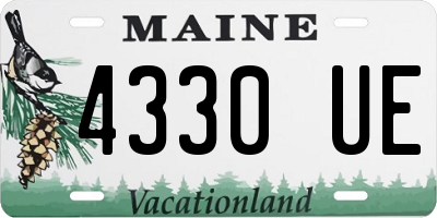 ME license plate 4330UE