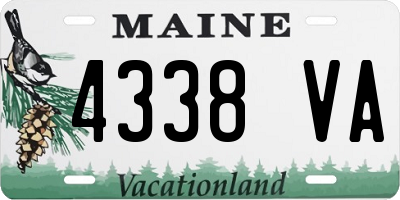 ME license plate 4338VA