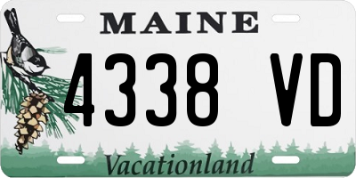 ME license plate 4338VD