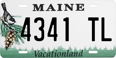 ME license plate 4341TL