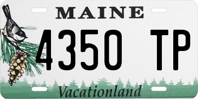 ME license plate 4350TP